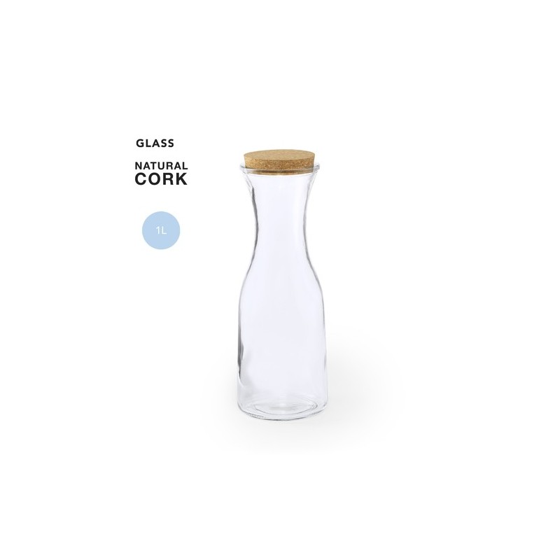 Bouteille Éco-responsable en Verre Personnalisée Pas Cher - Lonpel Matières : liège