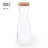 Bouteille Éco-responsable en Verre Personnalisée Pas Cher - Lonpel Matières : liège personnalisable avec votre logo
