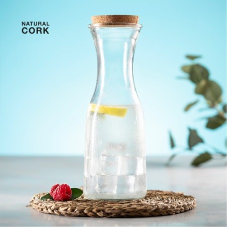 Bouteille Éco-responsable en Verre Personnalisée Pas Cher - Lonpel Matières : liège cadeau entreprise pas cher