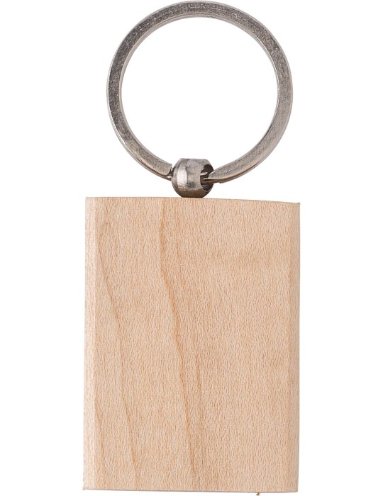 Porte-clés unique et publicitaire en bois Shania
