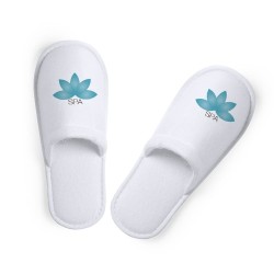 Pantoufles Confortables Personnalisées Pas Cher - Tarkun Matières : coton Couleurs : noir impression logo haute qualité