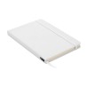 Carnet A5  en couverture RPET 600D - NOTE RPET MO9966 Matières : papier recyclé Couleurs : blanc cadeau entreprise pas cher