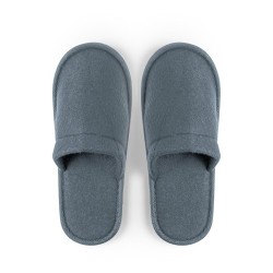 Pantoufles Confortables Personnalisées Pas Cher - Tarkun Matières : coton Couleurs : bleu marine goodies publicitaire durable