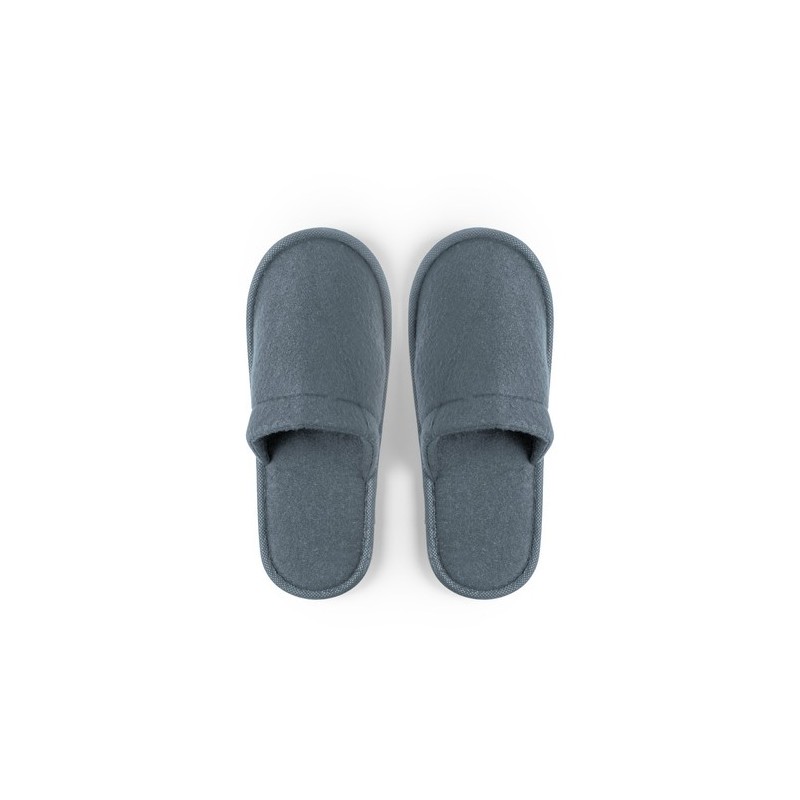 Pantoufles Confortables Personnalisées Pas Cher - Tarkun Matières : coton Couleurs : gris personnalisable avec votre logo