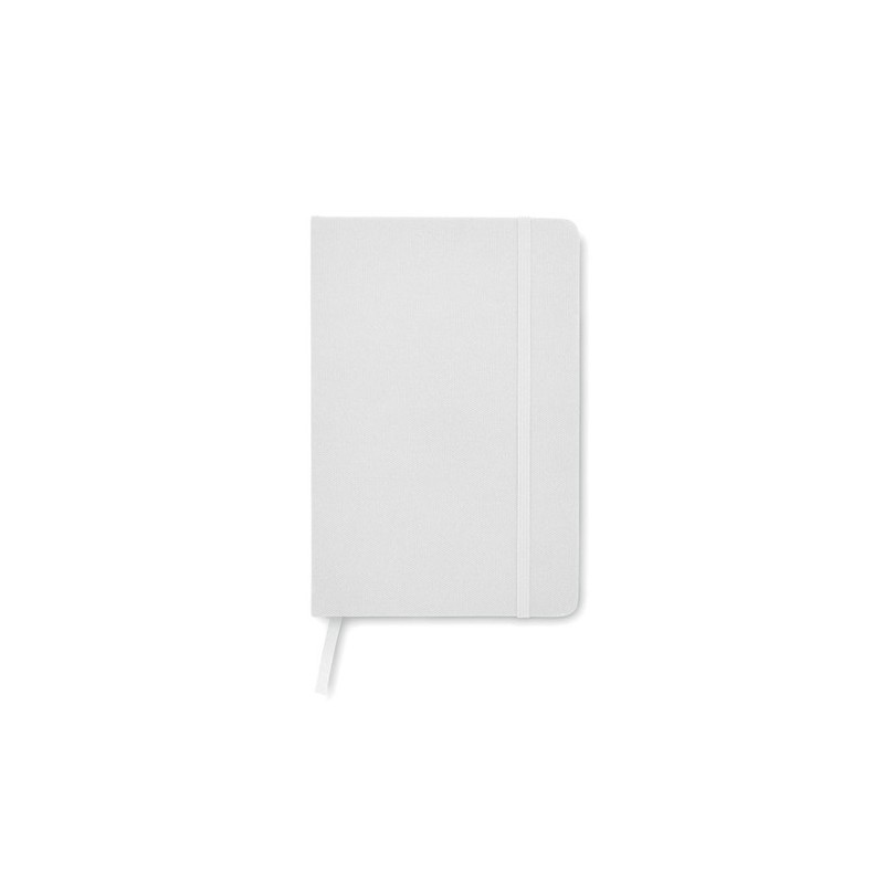 Carnet A5  en couverture RPET 600D - NOTE RPET MO9966 Matières : papier recyclé Couleurs : blanc goodies entreprise design