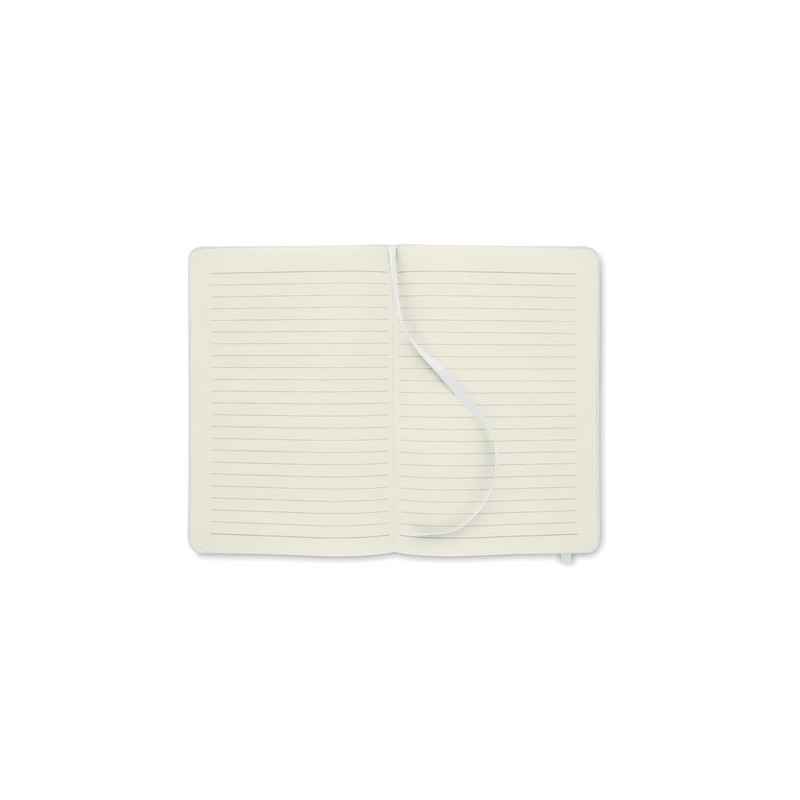 Carnet A5  en couverture RPET 600D - NOTE RPET MO9966 Matières : papier recyclé Couleurs : blanc objet publicitaire robuste
