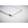 Carnet A5  en couverture RPET 600D - NOTE RPET MO9966 Matières : papier recyclé Couleurs : blanc goodies personnalisé en stock