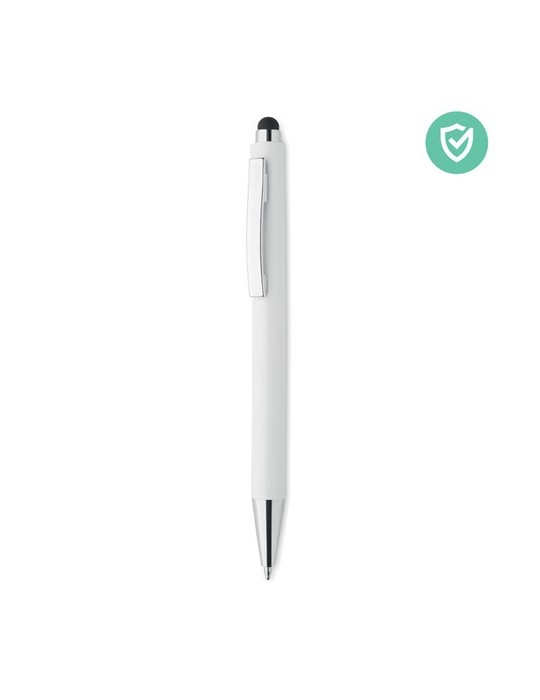 Stylo antibactérien personnalisé | Objets publicitaires BLANQUITO CLEAN