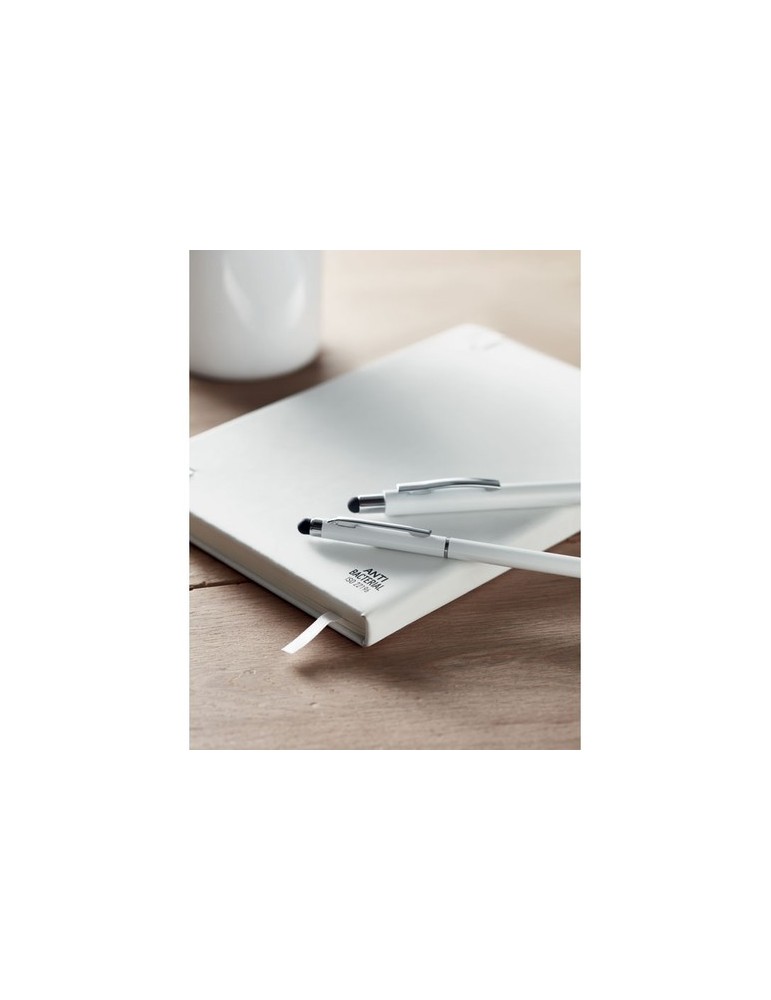 Stylo antibactérien personnalisé | Objets publicitaires BLANQUITO CLEAN