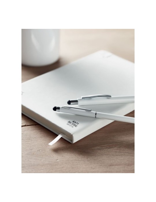 Stylo antibactérien personnalisé | Objets publicitaires BLANQUITO CLEAN
