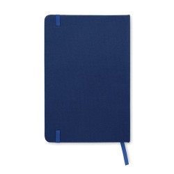 Carnet A5  en couverture RPET 600D - NOTE RPET MO9966 Matières : papier recyclé Couleurs : bleu marquage laser ultra précis