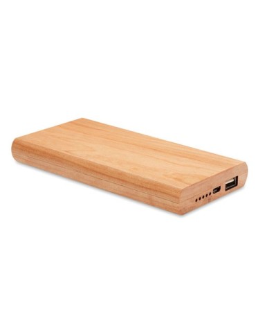 Chargeur Personnalisé Powerbank 4000 mAh en Bambou pas cher