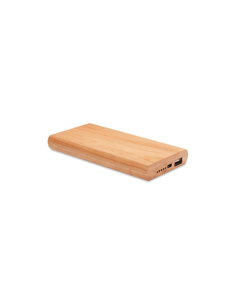 Chargeur Personnalisé Powerbank 4000 mAh en Bambou pas cher