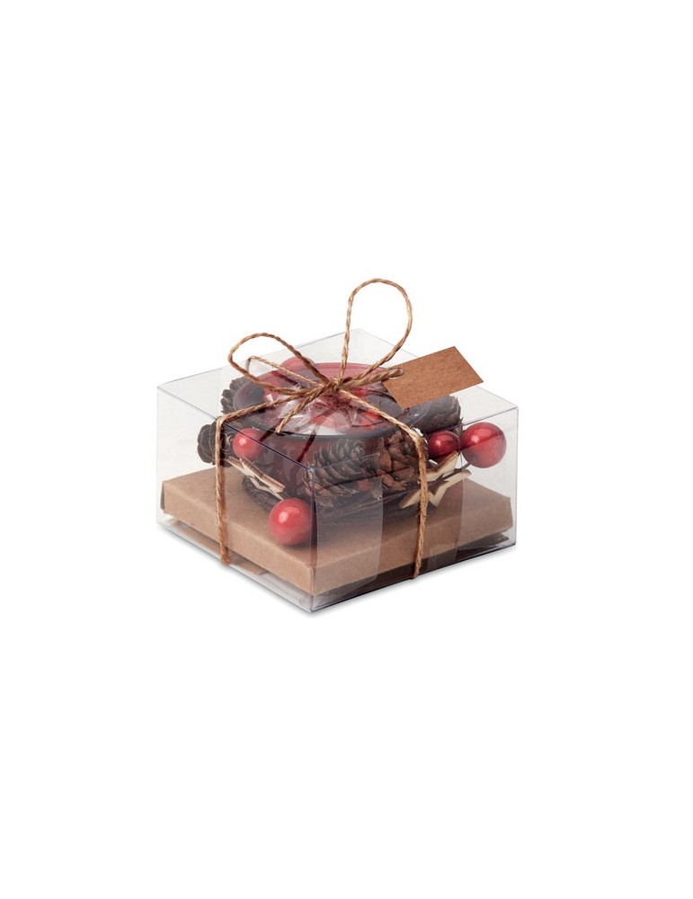 Bougeoir de Noël Personnalisé - en Verre Décoration Chic pas cher