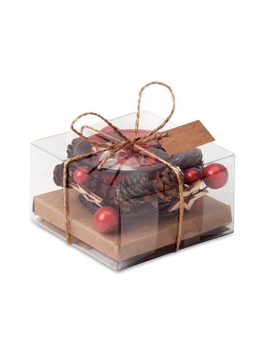 Bougeoir de Noël Personnalisé - en Verre Décoration Chic pas cher