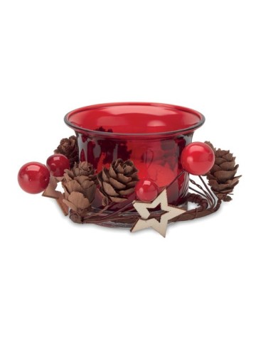 Bougeoir de Noël Personnalisé - en Verre Décoration Chic pas cher 2