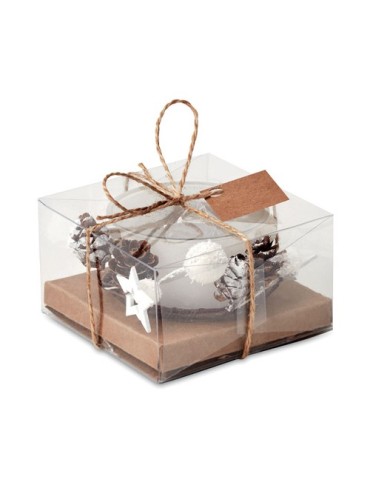 Bougeoir de Noël Personnalisé - en Verre Décoration Chic pas cher 2