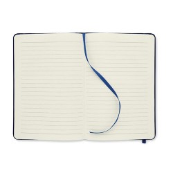 Carnet A5  en couverture RPET 600D - NOTE RPET MO9966 Matières : papier recyclé Couleurs : bleu marquage couleur éclatante