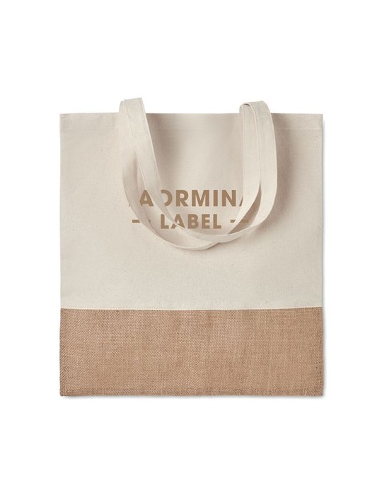 Personnalisable Sac à Provisions en Jute