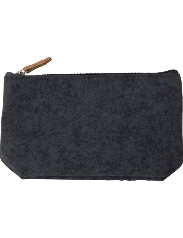 Trousse de toilette  en feutre rPET personnalisée pas cher 2