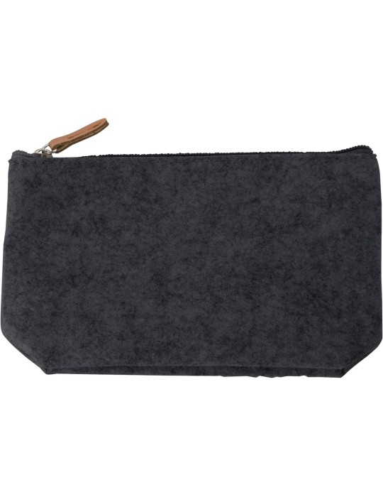 Trousse de toilette  en feutre rPET personnalisée pas cher
