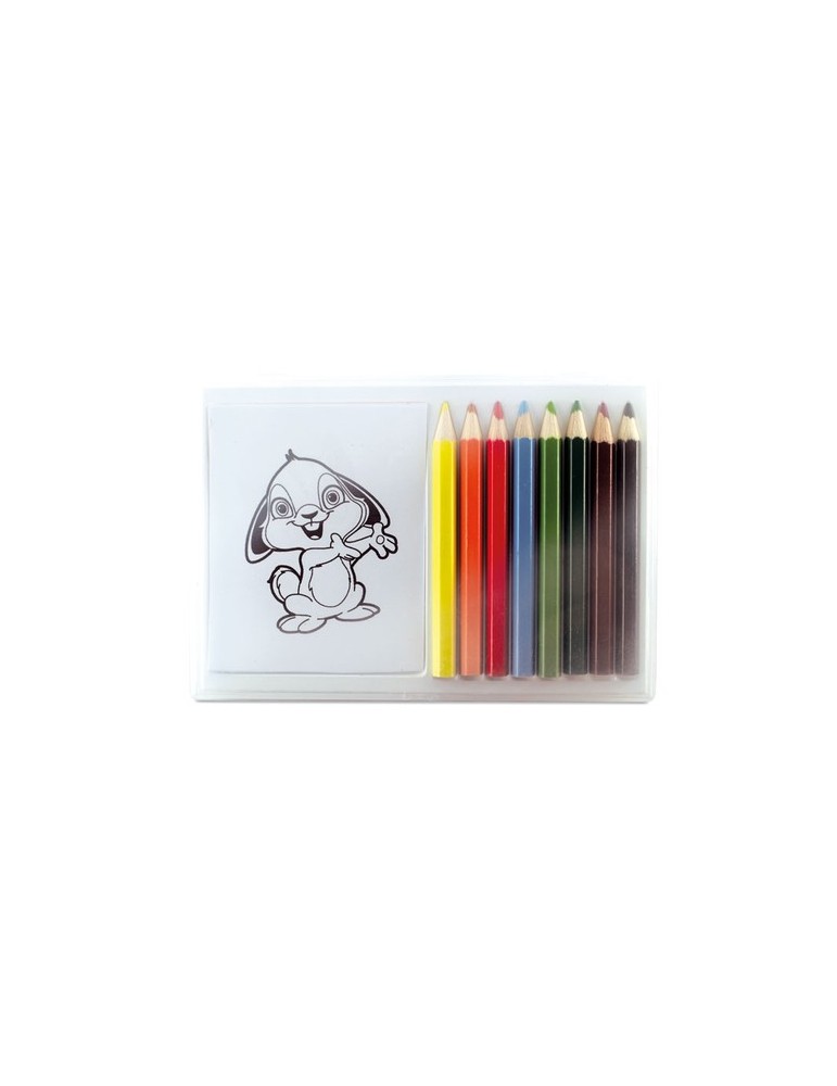 Set de Crayons de Couleur en Bois Personnalisé