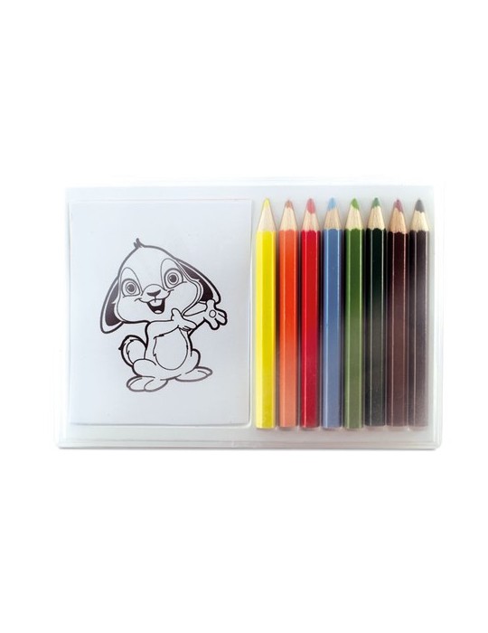 Set de Crayons de Couleur en Bois Personnalisé