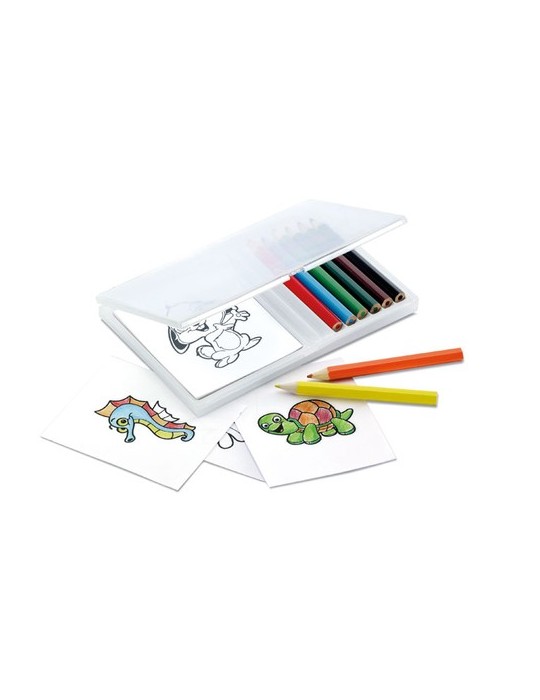 Set de Crayons de Couleur en Bois Personnalisé