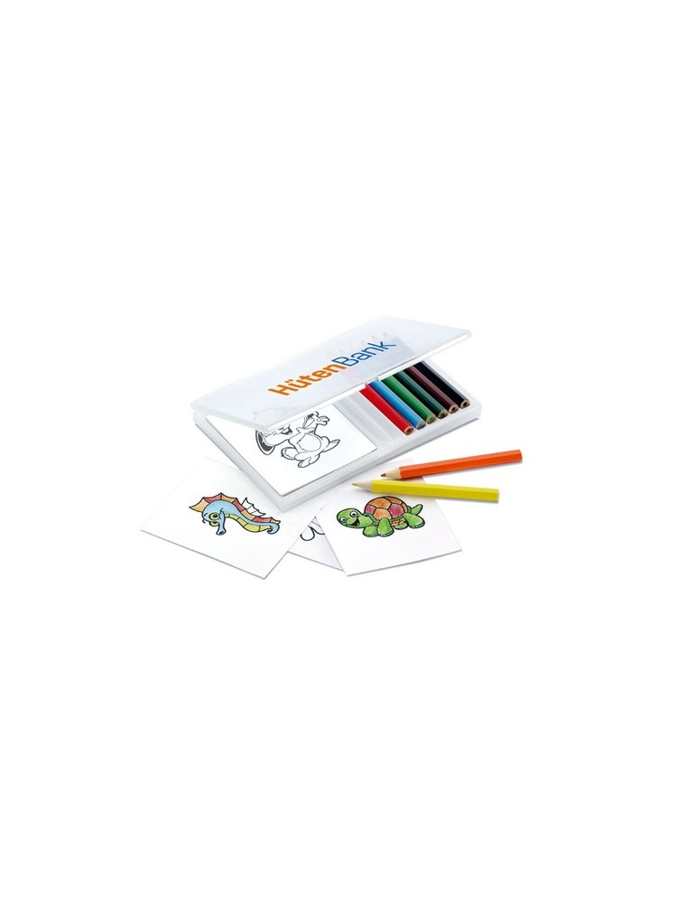 Set de Crayons de Couleur en Bois Personnalisé