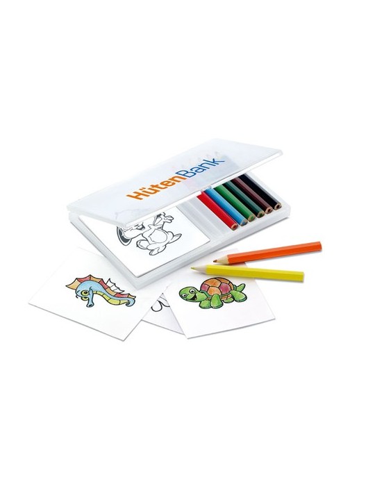 Set de Crayons de Couleur en Bois Personnalisé