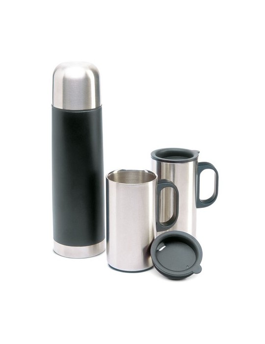 Bouteille thermos avec 2 tasses cadeau idéal - ISOSET