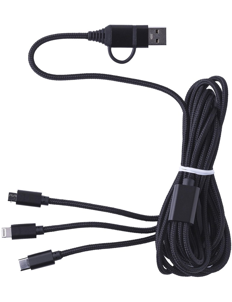 Câble de charge nylon personnalisé - Accessoire pratique Sable pas cher
