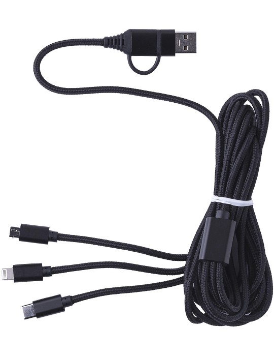 Câble de charge nylon personnalisé - Accessoire pratique Sable pas cher
