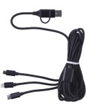 Câble de charge nylon personnalisé - Accessoire pratique Sable pas cher