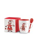 Mug avec Cuillère Personnalisé - CLAUS Cadeau Idéal pas cher