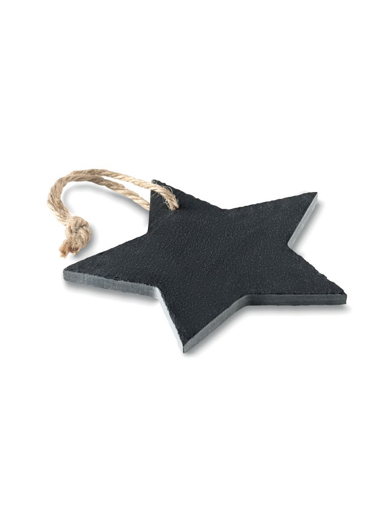 Suspension Étoile en Ardoise Personnalisée - Décoration de Noël pas cher