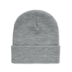 Bonnet  en RPET avec revers - RPET Matières : PET recyclé Couleurs : blanc personnalisable avec votre logo
