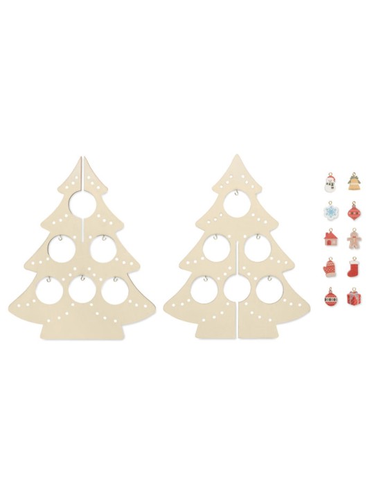 Décoration personnalisée de Sapin en Bois SILUETA | Cadeaux d'Entreprise