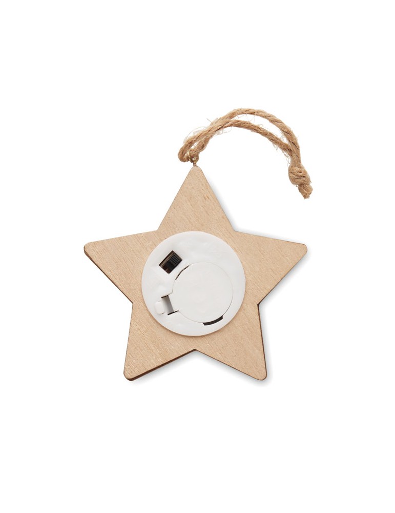 Étoile en Bois Personnalisée | LALIE | Décoration de Noël Lumineuse