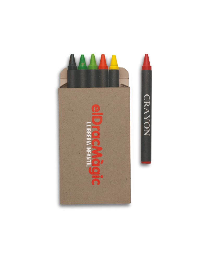 Étui 6 Crayons Cire Cadeau d'Entreprise : BRABO