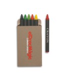 Étui 6 Crayons Cire Cadeau d'Entreprise : BRABO