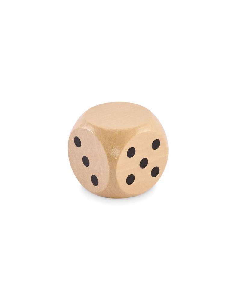 DADO Dés en bois Schima de 5cm dia
