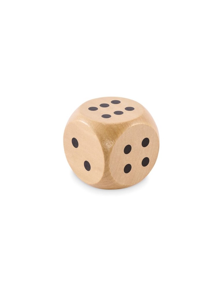 DADO Dés en bois Schima de 5cm dia