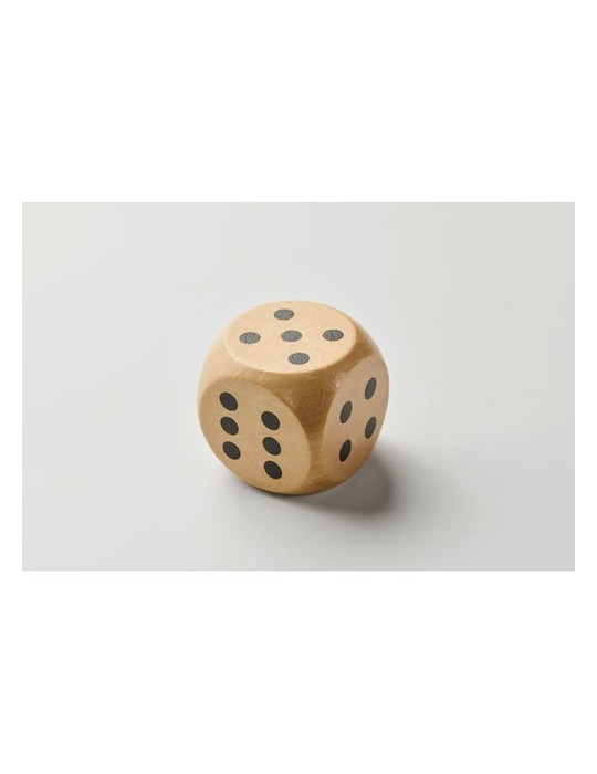 DADO Dés en bois Schima de 5cm dia