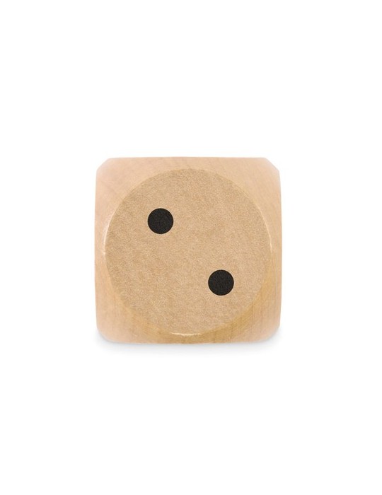 DADO Dés en bois Schima de 5cm dia