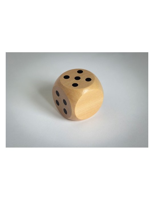 DADO Dés en bois Schima de 5cm dia