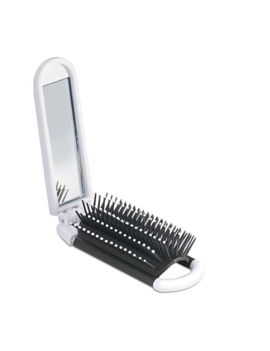 Brosse Pliable avec Miroir Personnalisée - Accessoire Beauté