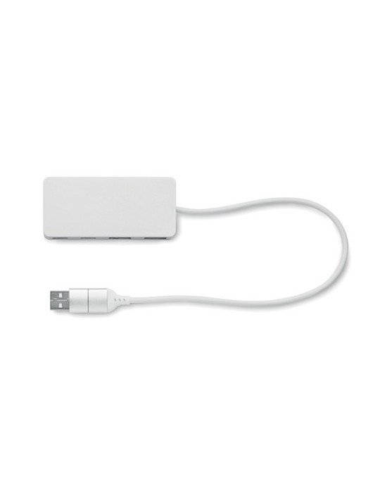 Hub USB 4 ports 27,5 cm publicitaire UBAH