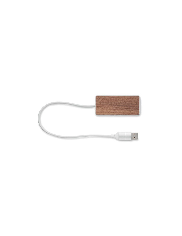 Hub USB 4 ports 27,5 cm publicitaire UBAH