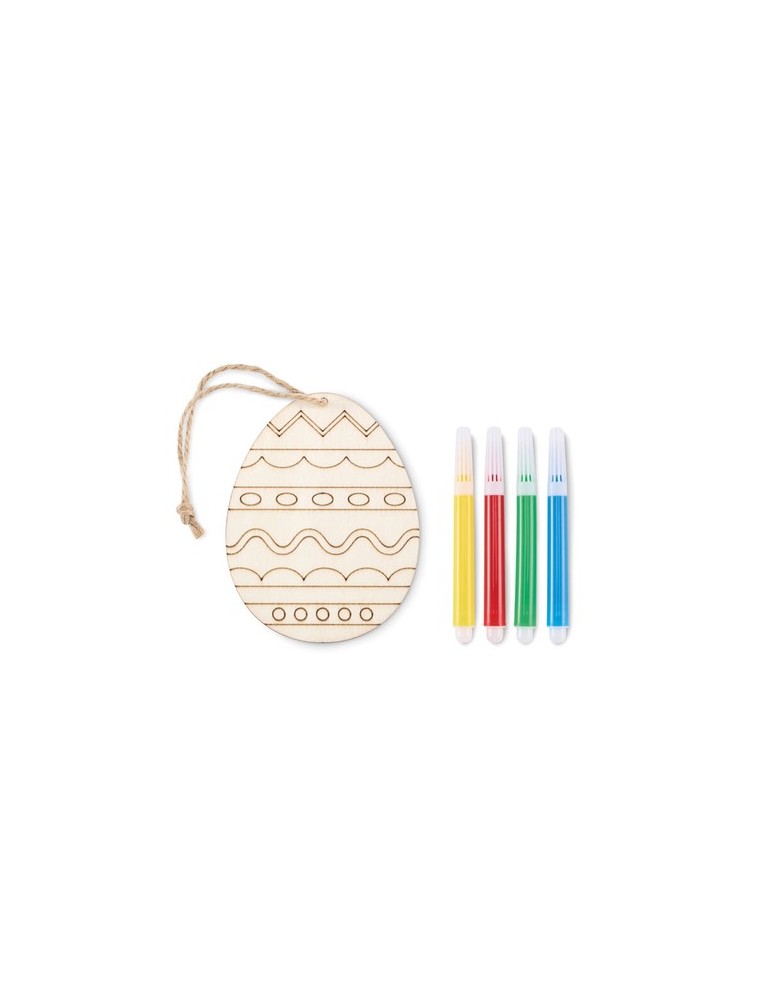 Set de peinture sur œuf en bois publicitaire DREGG